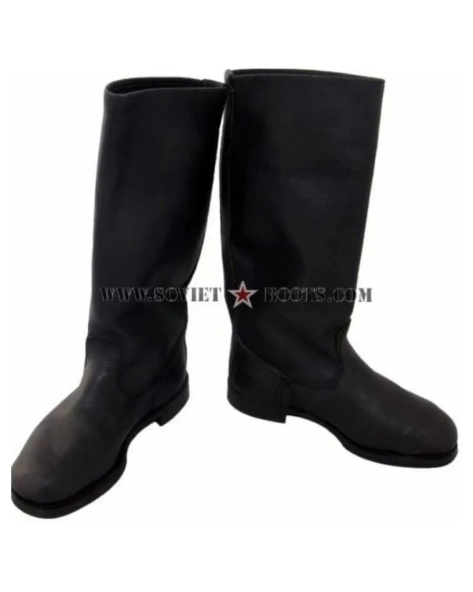 Soviet kirza boots, USSR military sapogi for reenactment