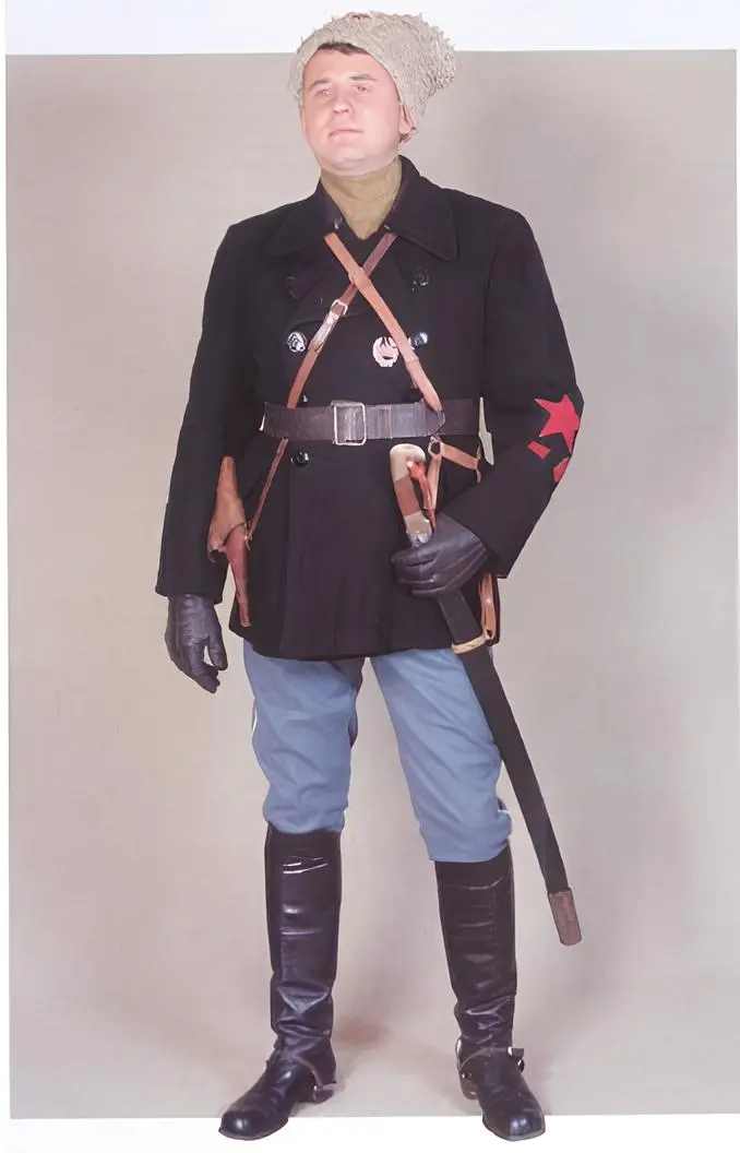 Red Army company commander in Civil War uniform, 1919