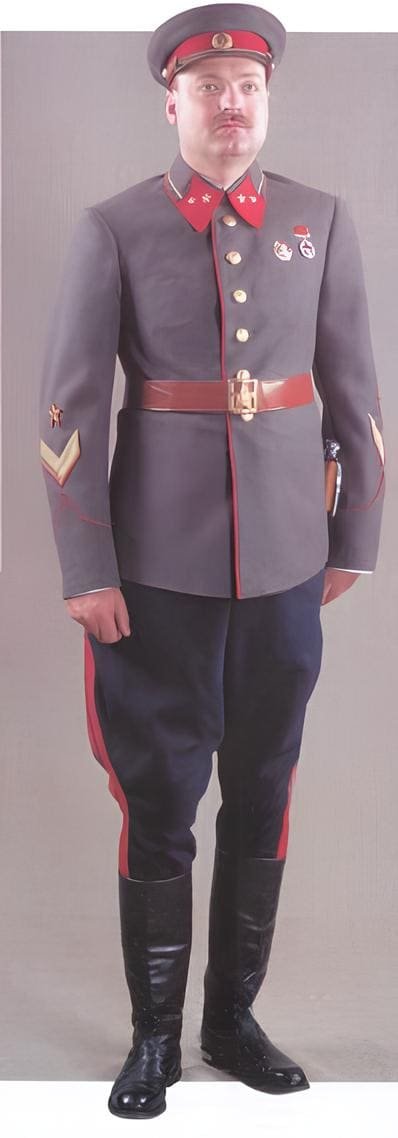 Red Army major general in parade uniform before World War II