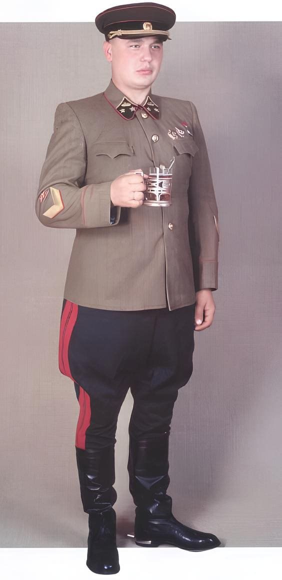 Red Army tank troops major general in everyday uniform, World War II