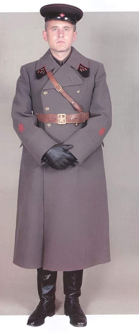 Senior battalion commissar of the Red Army wearing standard uniform, 1940–1941