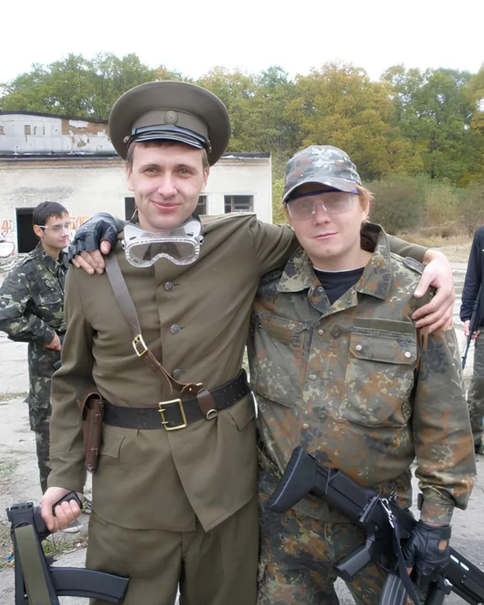 Soviet Army reenactors wearing 1960s–1980s USSR uniforms during training event