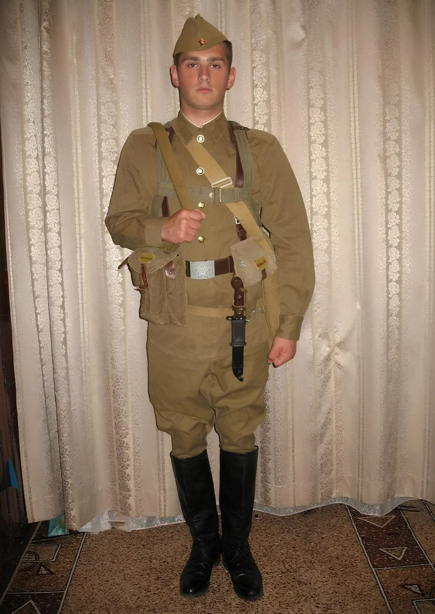 Soviet Army uniform 1968 – Cold War Red Army jacket, breeches and kirza sapogi for reenactment