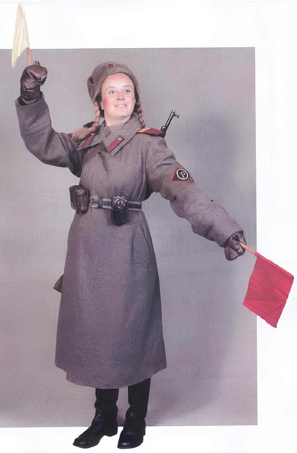 Soviet road service junior sergeant winter uniform 1943–1945