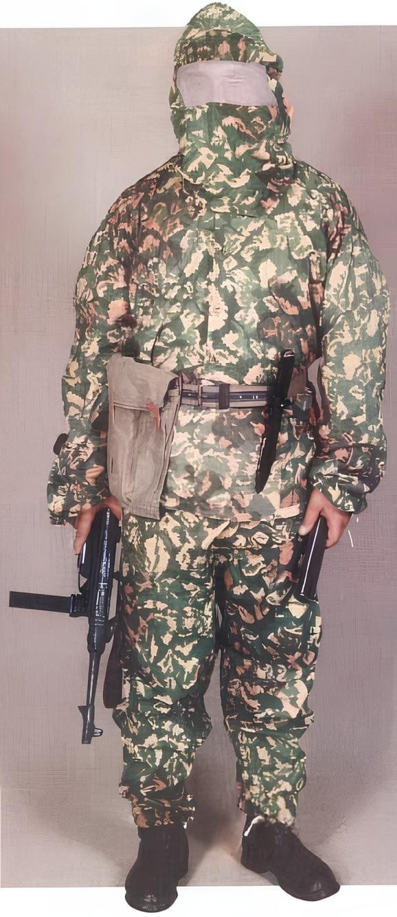 Soviet reconnaissance scout autumn camouflage WWII