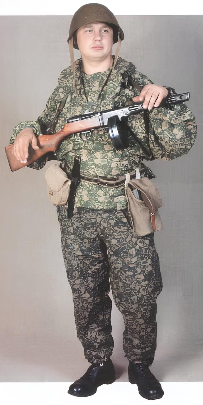 Soviet scout summer camouflage WWII uniform