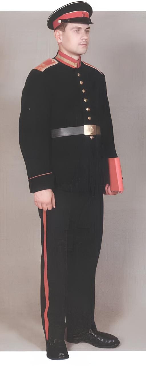 Soviet Suvorov Military School vice sergeant in parade uniform, 1945