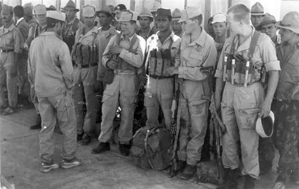 Soviet Army soldiers using canvas sneakers in Afghanistan during combat operations