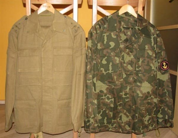 Soviet Afghanka uniform compared with Dubok camouflage jacket
