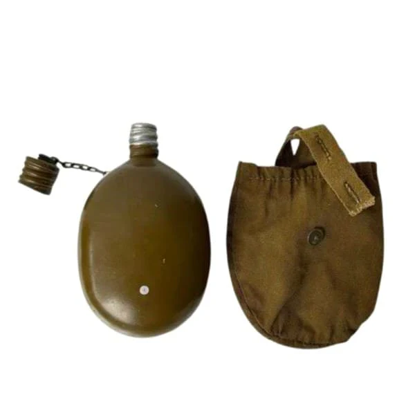 Soviet Army flask with fabric cover, standard field gear used between 1968 and 1991