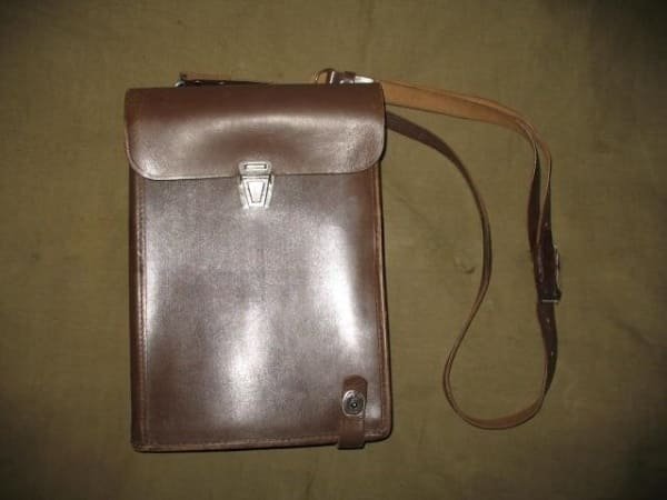 Soviet Army officer field bag used for maps and documents, standard equipment between 1968 and 1991