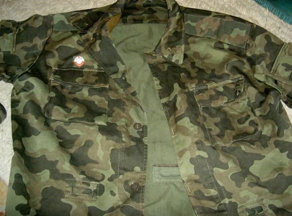 Soviet Butan camouflage jacket with suspender slots on the front, late 1980s