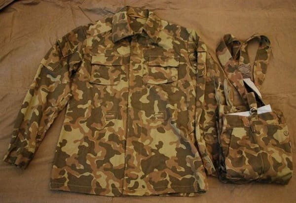 Soviet Butan camouflage uniform set with jacket and suspenders