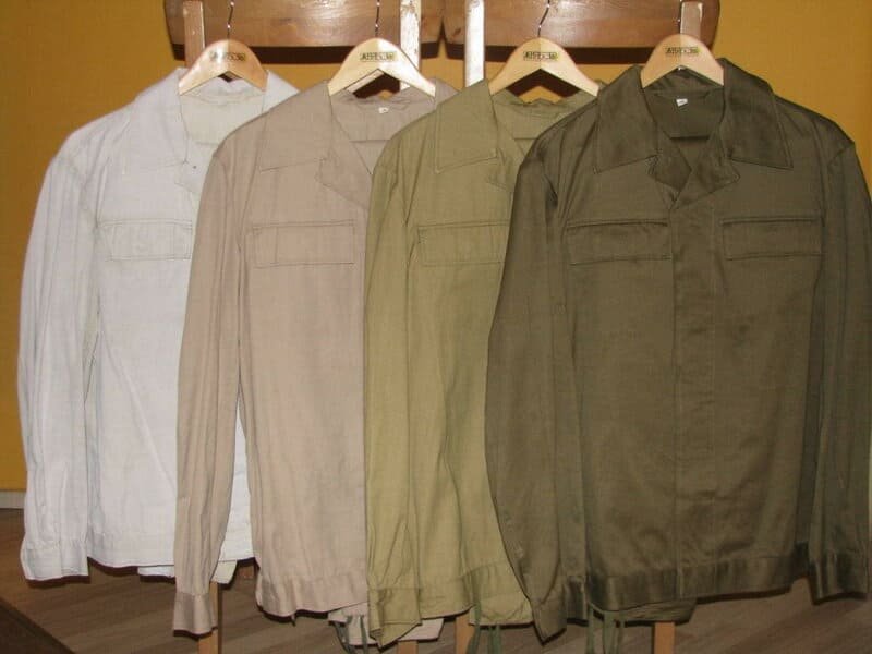 Collection of Soviet Mabuta jackets used by airborne troops and special forces