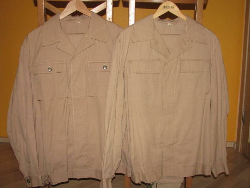 Color variations of the Soviet Mabuta uniform used by special forces units