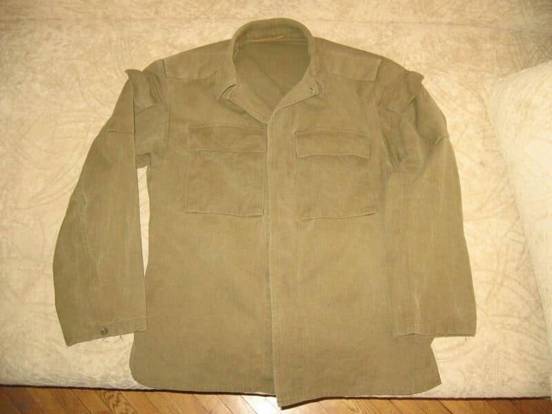 Soviet OKZK-D protective jacket used as part of a chemical and radiation protection suit