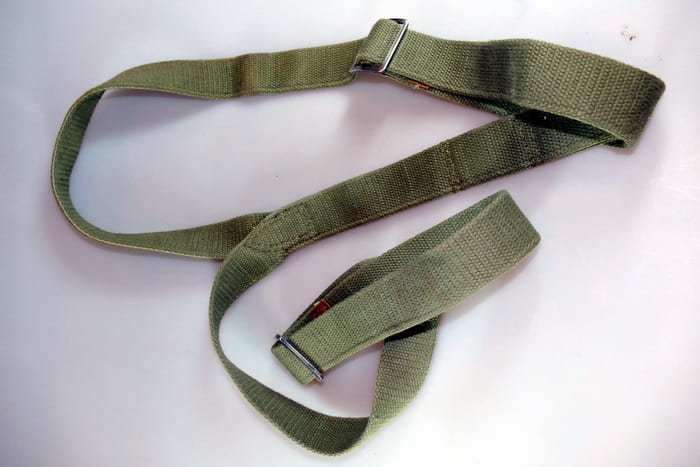 Soviet Red Army Y-shaped shoulder strap for load distribution, early World War II equipment