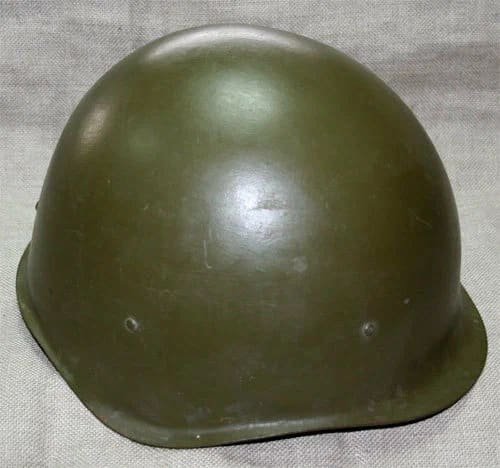 Soviet SSh-40 steel helmet from World War II, earlier model used before the SSh-68