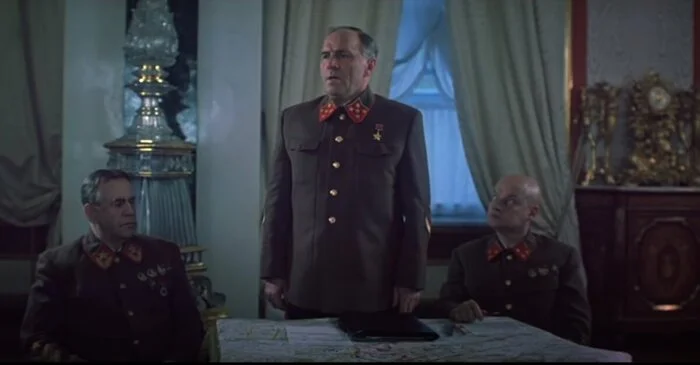 Old style Soviet military uniform worn by Red Army commanders during the early years of World War II