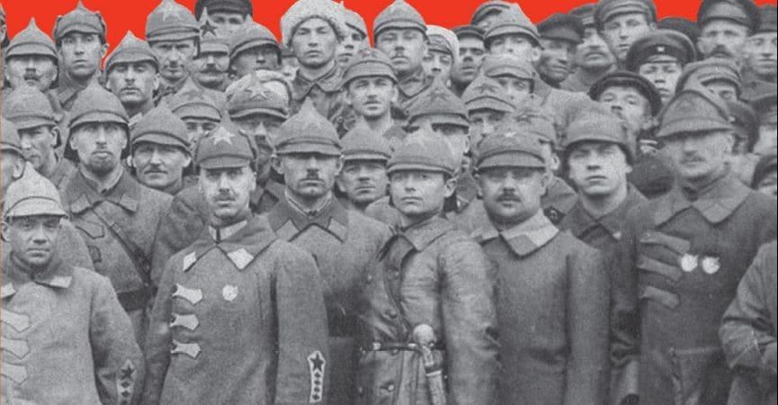 Early Red Army uniform during the Russian Civil War, RKKA soldiers wearing early Soviet military uniforms, 1918