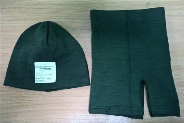 Russian Army knitted cap and tube scarf (buff), standard issue since 2019