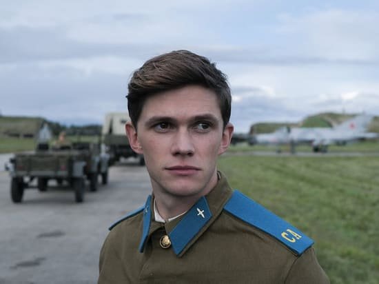 Cold War Soviet Army uniform with blue VDV shoulder boards epaulettes