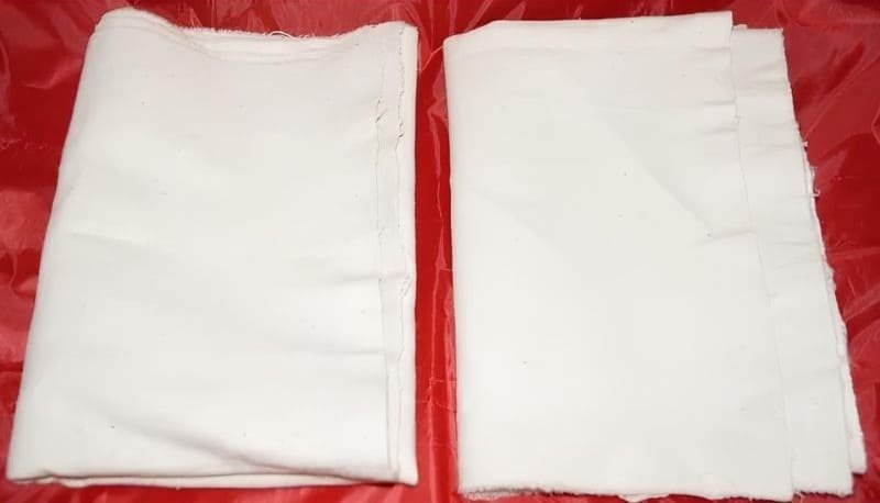 Soviet foot wraps portyanki used in the USSR Army military footwear system