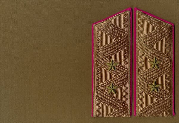 Soviet Army lieutenant general engineer troops field shoulder boards USSR