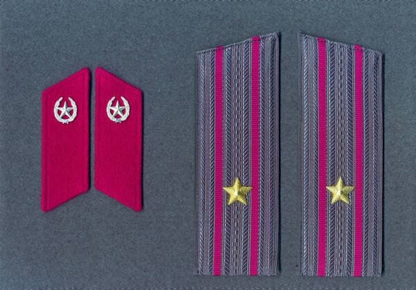 Soviet Army major parade overcoat steel shoulder boards medical administrative quartermaster veterinary services USSR 1969