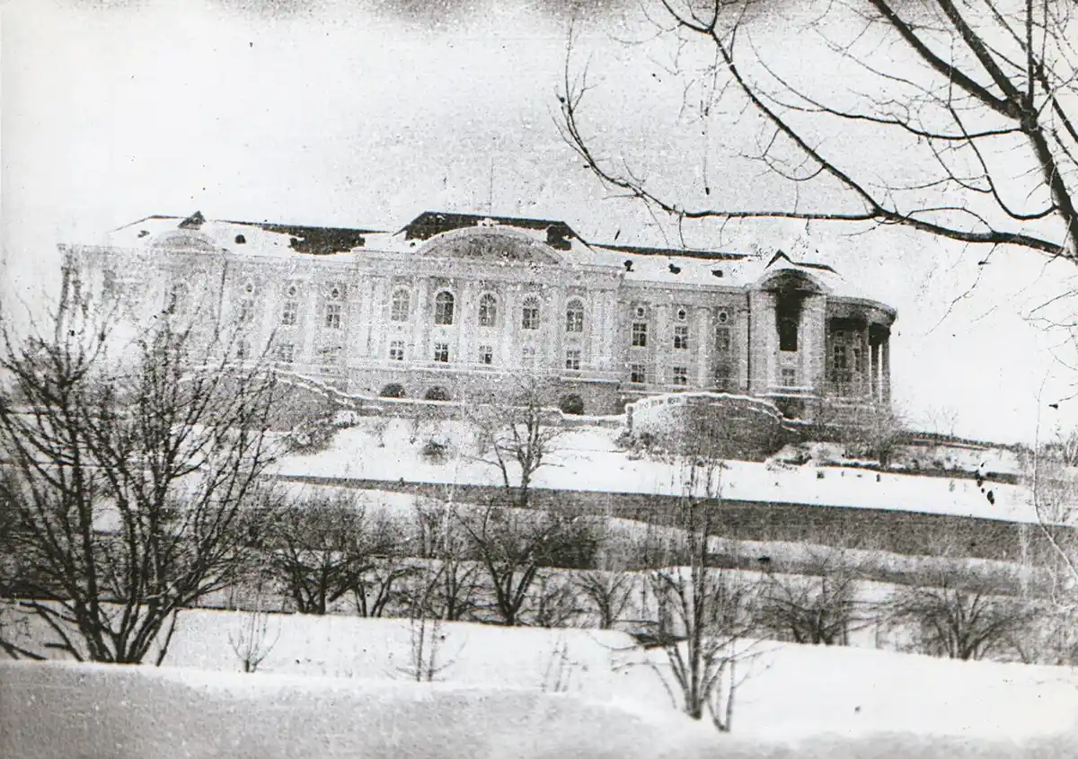 Tajbeg Palace after Operation Storm-333 on December 27, 1979 in Kabul, Afghanistan