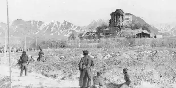 Tajbeg Palace after Operation Storm-333 near Kabul, Afghanistan, December 1979
