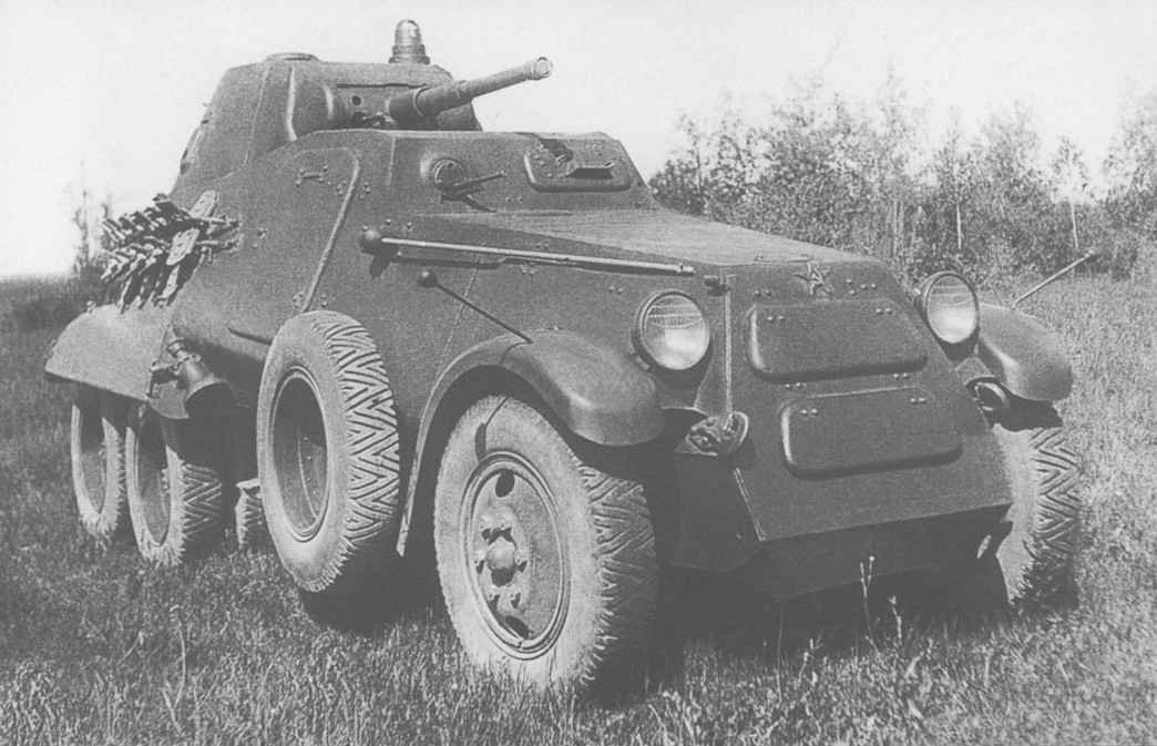 Archive photo of the Soviet BA-11 armored car