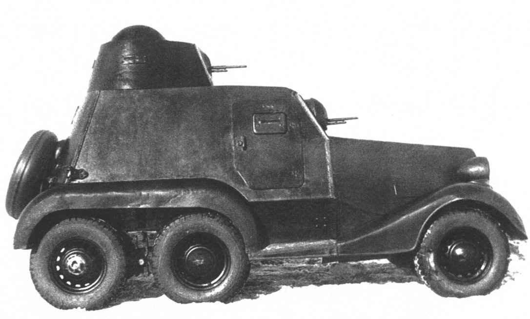 Historic image of the Soviet BA-21 armored car