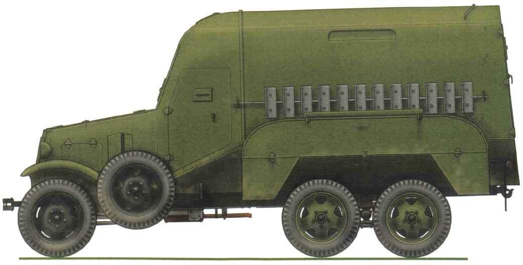 Scale model of the Soviet BA-22 armored car