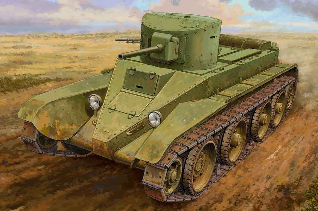 Scale model of the Soviet BT-2 light tank
