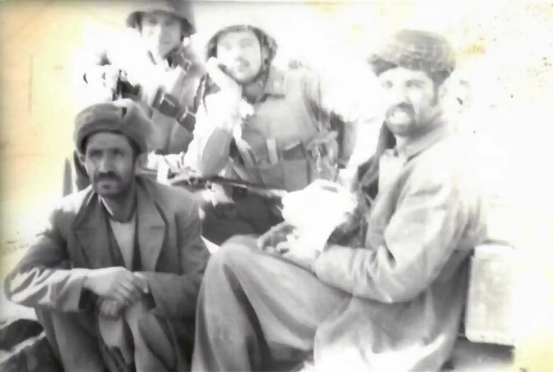 Captured Mujahideen fighters during the Soviet-Afghan War