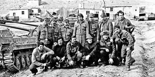 Soldiers of the Soviet Muslim Battalion in Afghanistan before Operation Storm-333 in 1979