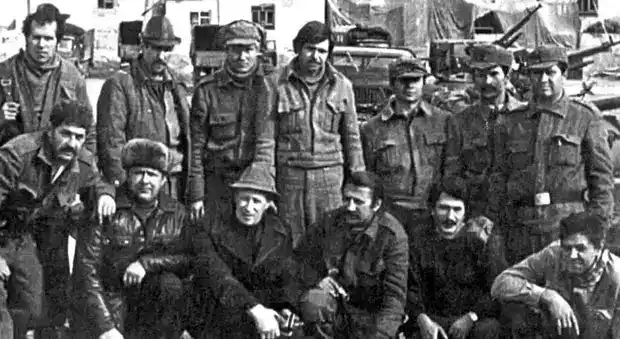 Soldiers of the Soviet Muslim Battalion in Afghanistan before Operation Storm-333 in 1979
