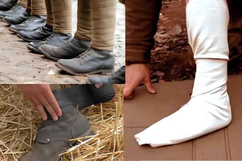 Portyanki vs Puttees comparison - Soviet Russian footwraps and military leg wraps