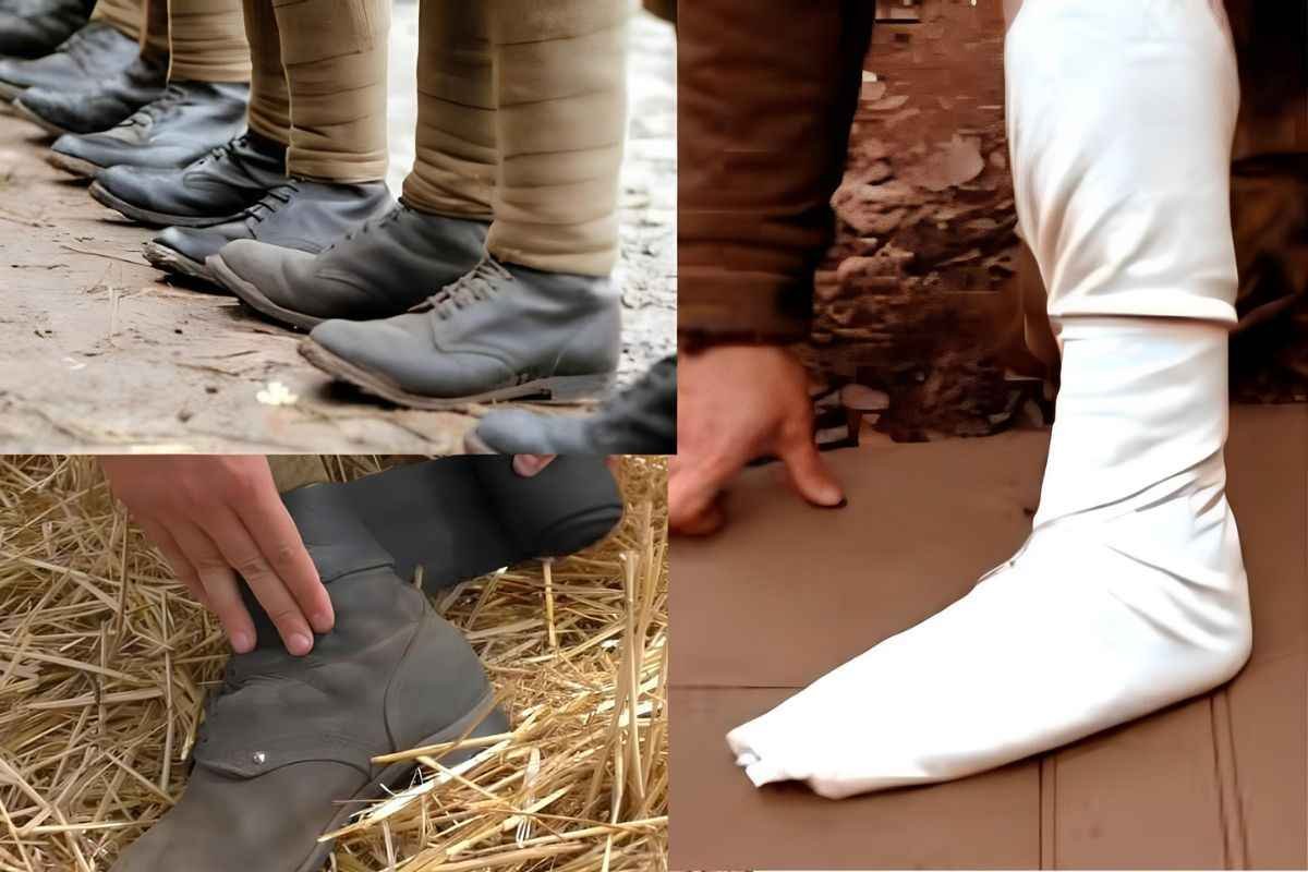 Portyanki vs Puttees comparison - Soviet Russian footwraps and military leg wraps
