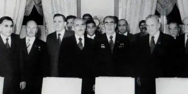 Signing of the Soviet-Afghan Treaty of Friendship and Cooperation in 1978