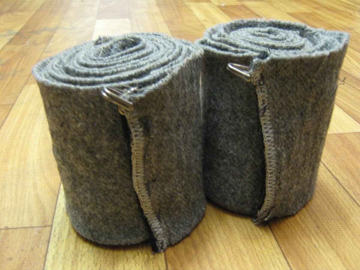 Reproduction Soviet Red Army puttees for World War II reenactment