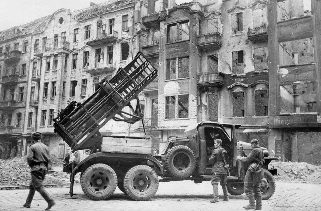 Soviet BM-31-12 Andryusha heavy multiple rocket launcher