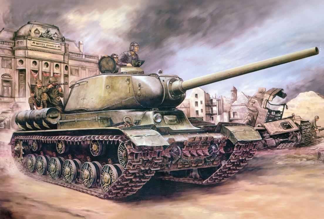 Soviet IS-1 IS-85 heavy tank from World War II