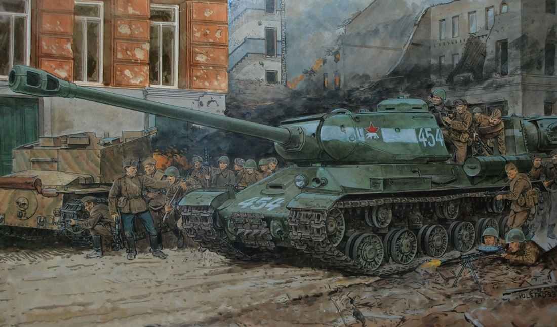 Soviet IS-2 IS-122 heavy tank from World War II