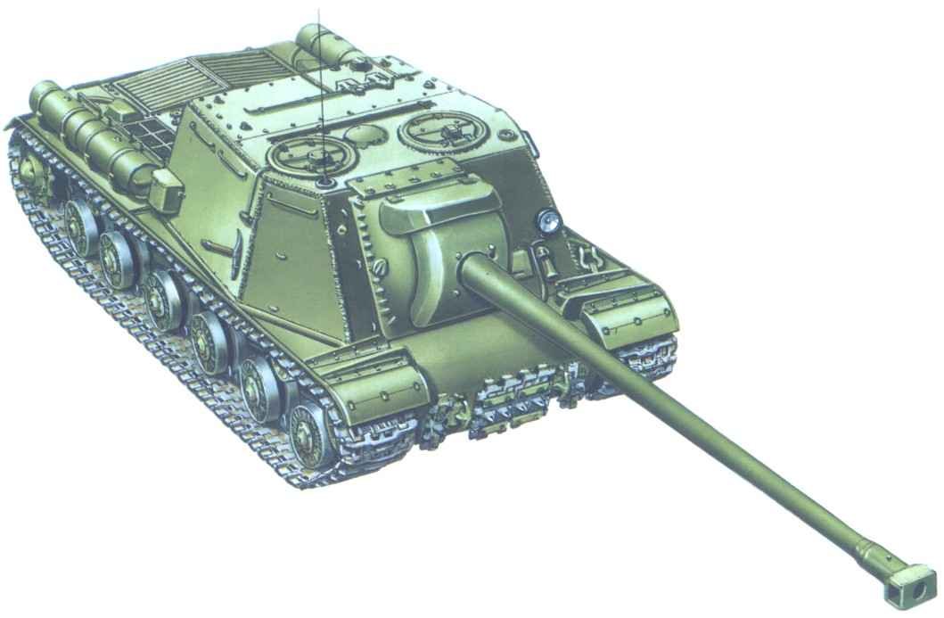 Soviet ISU-130 experimental self-propelled artillery gun