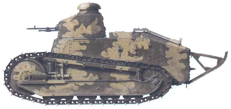 Soviet M KS Russian Renault light tank produced at Krasnoye Sormovo in 1920