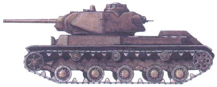 Soviet KV-13 experimental medium tank prototype