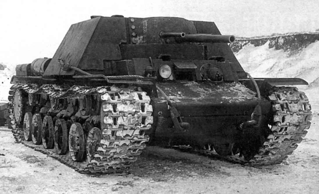 Soviet KV-7 experimental heavy self-propelled artillery gun