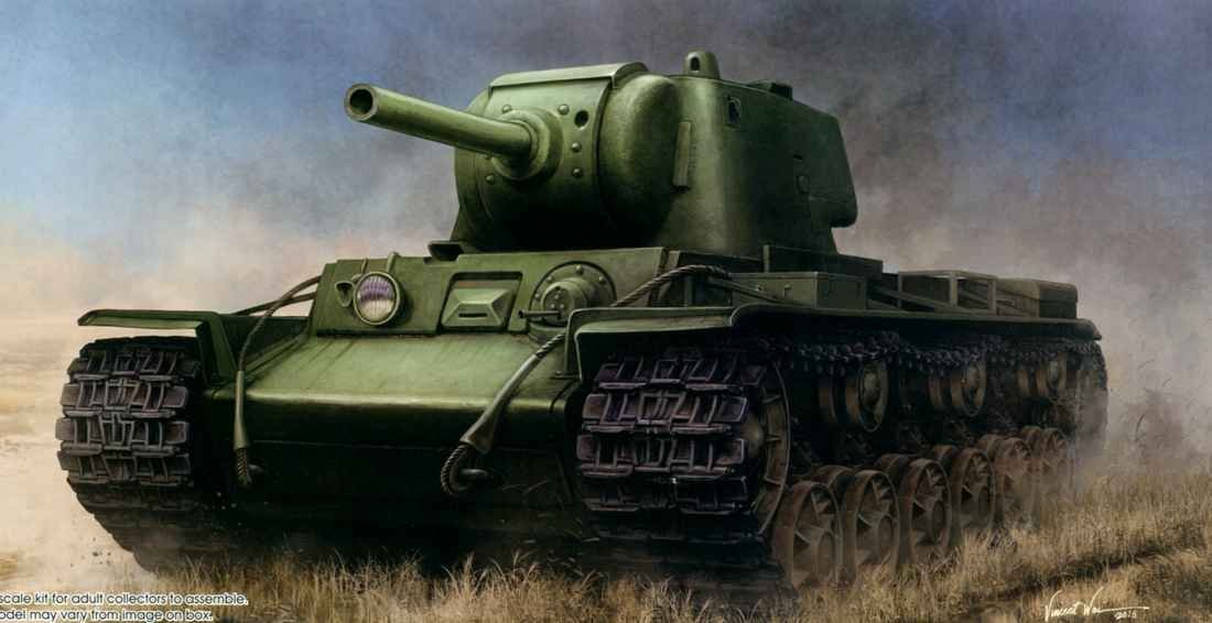 Soviet KV-9 experimental heavy assault tank with 122 mm U-11 howitzer